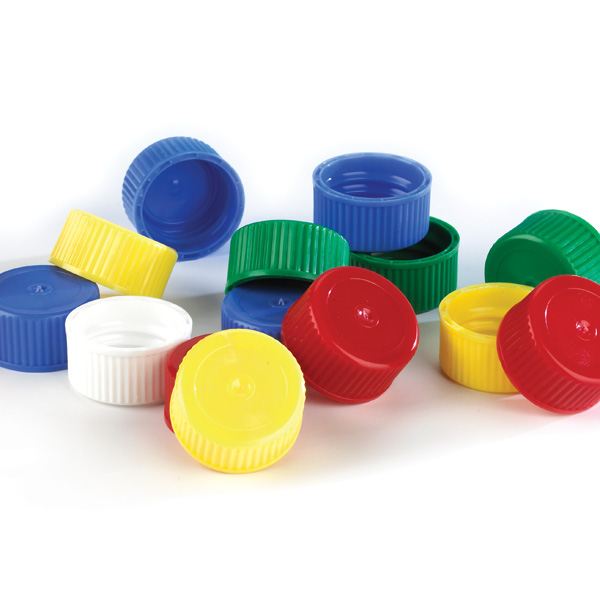 Globe Scientific Screw cap, blue, for 5mL & 10mL transport tube Image